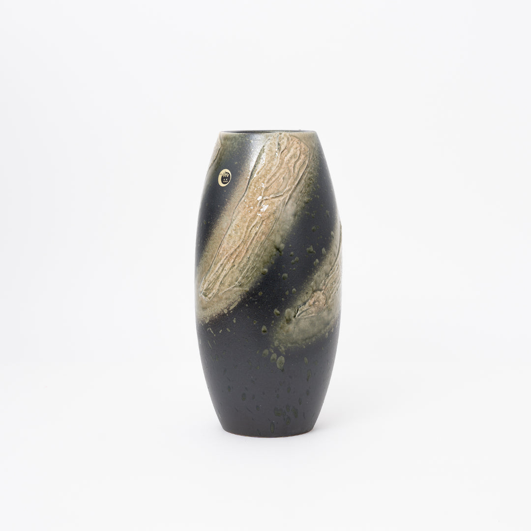 Shigaraki Ash Glaze Tall Flower Vase