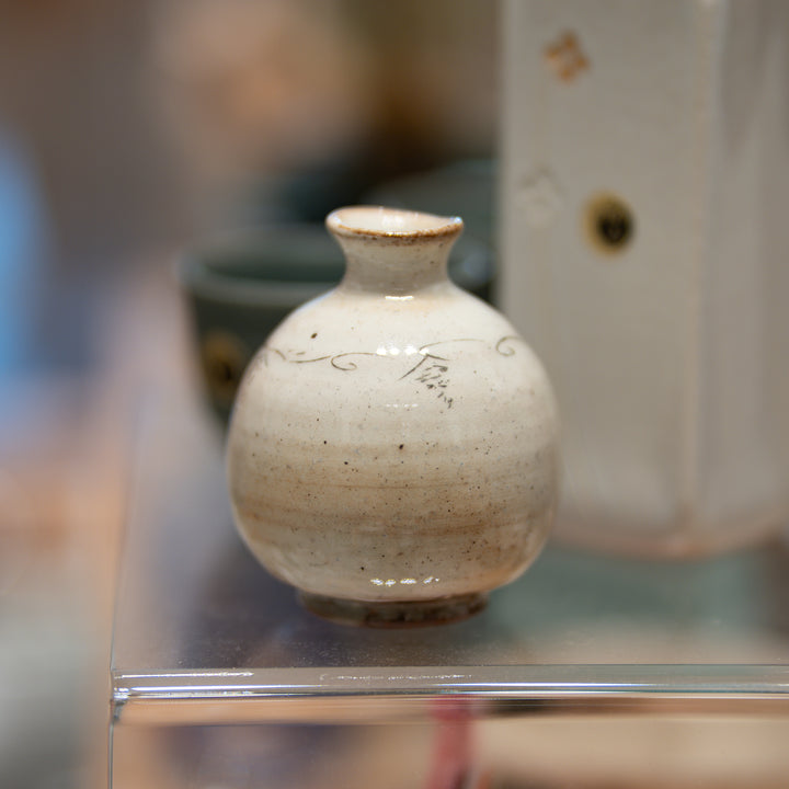 Handcrafted Shigaraki Ware Kohiki Ceramic Mini Vase