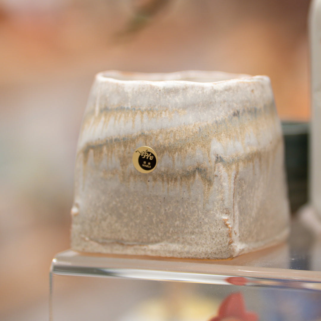 Handmade Wabi-Sabi Square Ikebana Vase