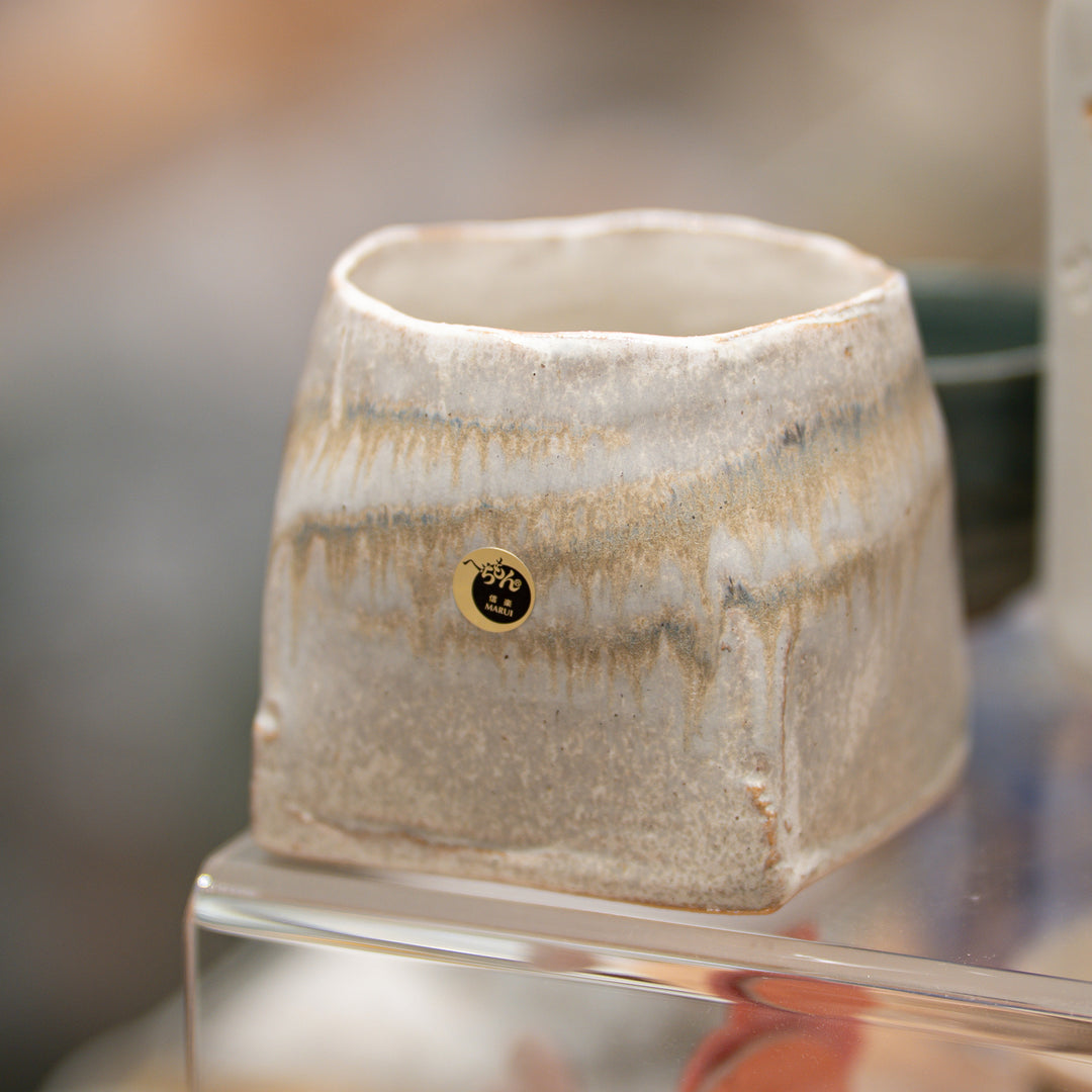 Handmade Wabi-Sabi Square Ikebana Vase