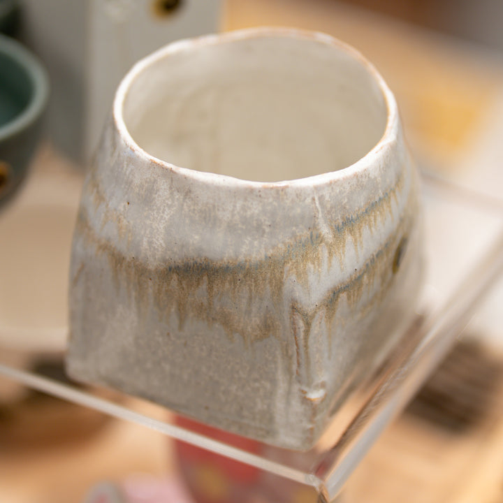 Handmade Wabi-Sabi Square Ikebana Vase