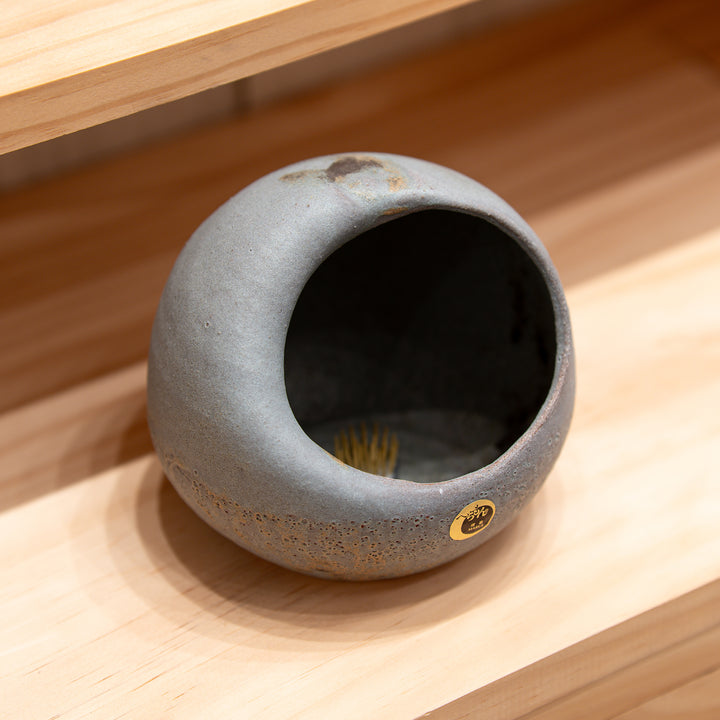 Shigaraki Zen Orb Vase for Ikebana