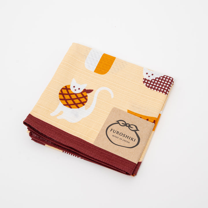 Reusable Gift Wrapping Cloth – Japanese Furoshiki Cotton 50 x 50 cm, Eco Friendly Bento Wrap, Made in Japan