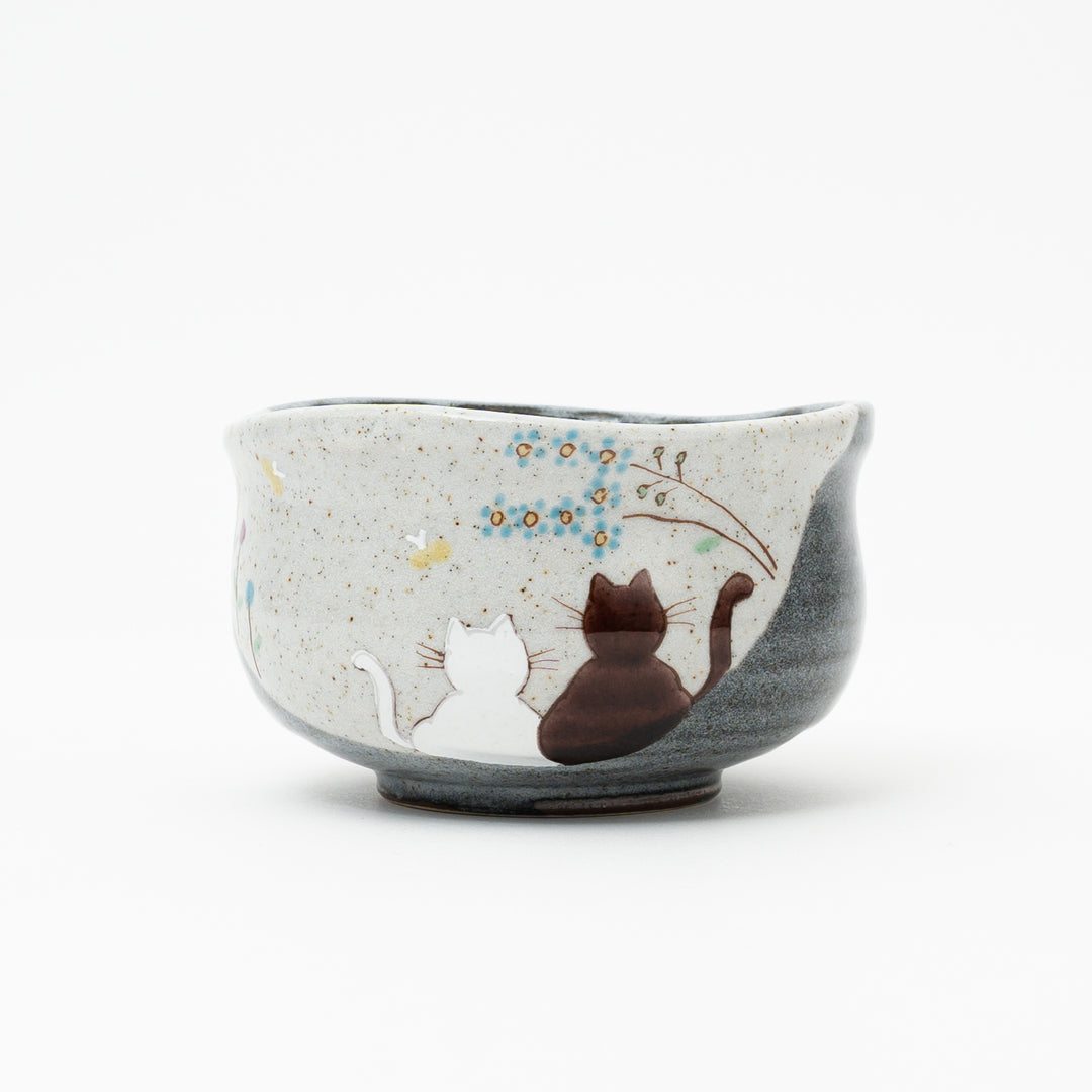 Kutani Cat Rice bowl Made in Japan
