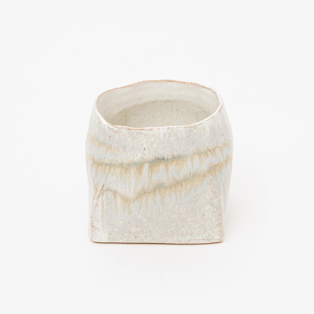 Handmade Wabi-Sabi Square Ikebana Vase
