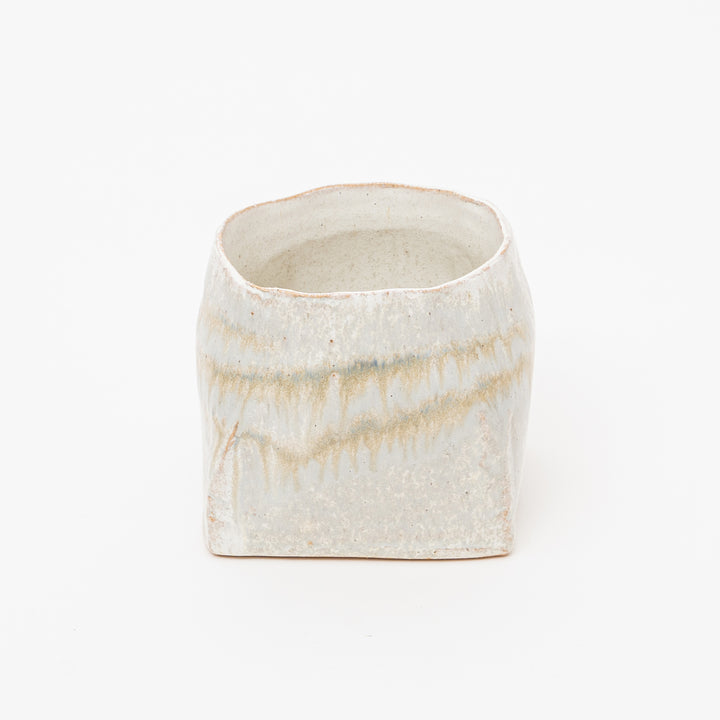 Handmade Wabi-Sabi Square Ikebana Vase