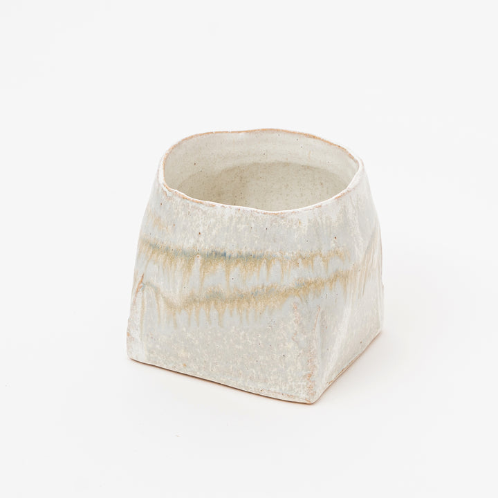 Handmade Wabi-Sabi Square Ikebana Vase