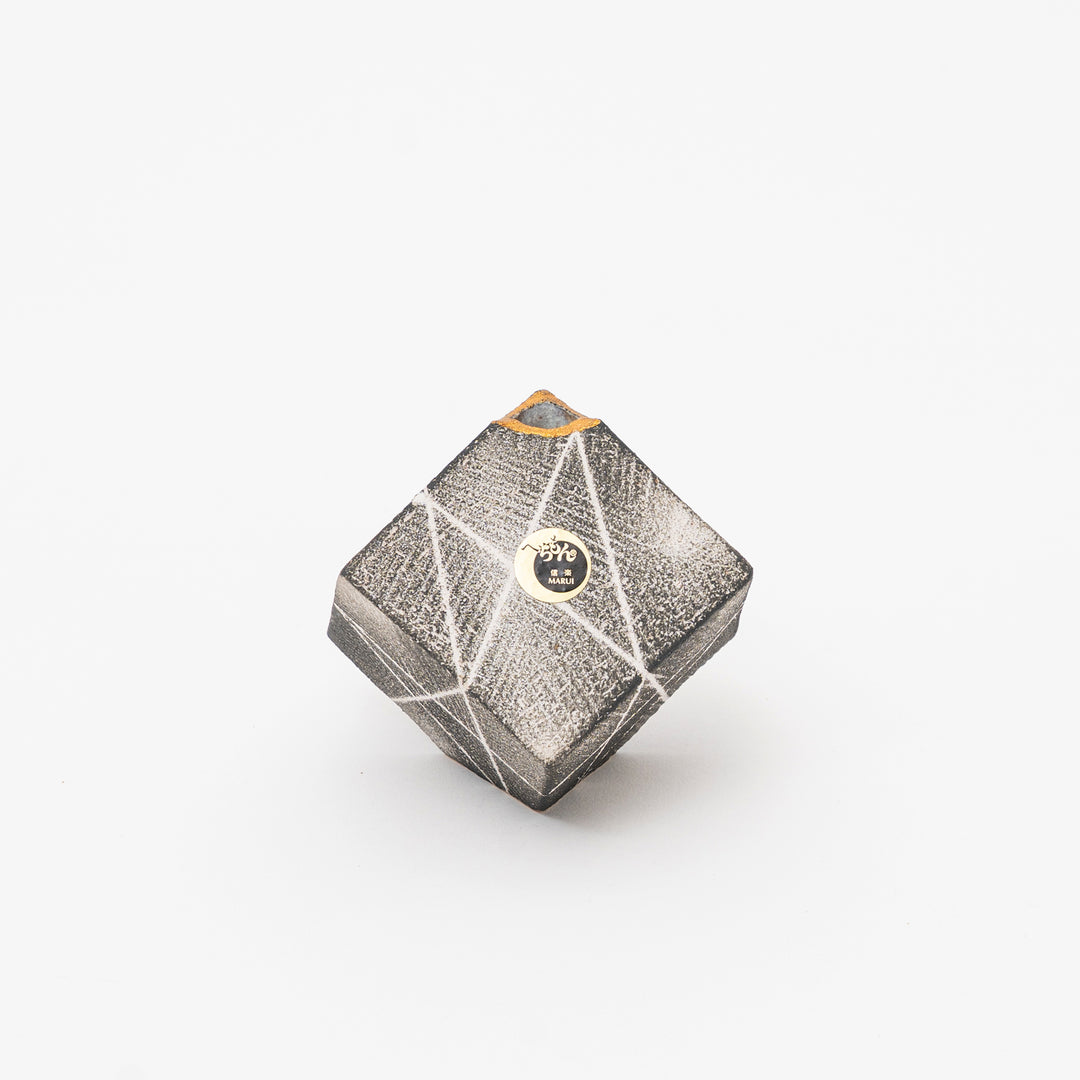 Handmade Geometric Shigaraki Ikebana Mini Vase