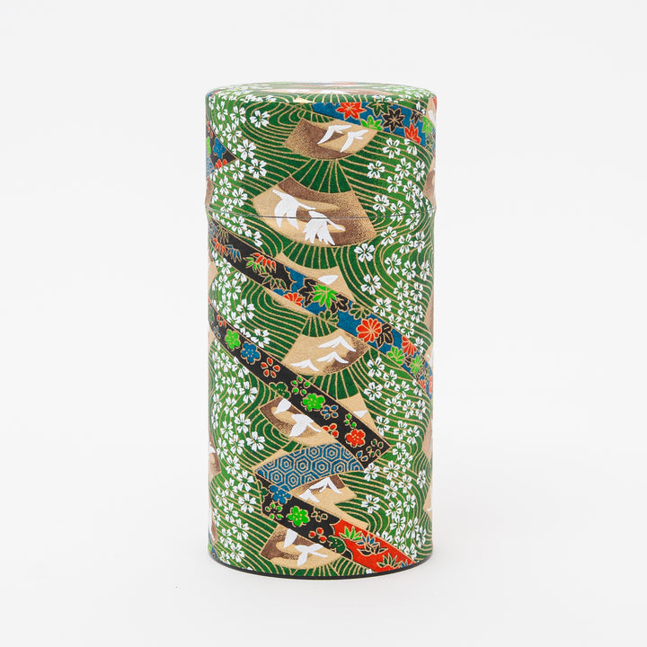 Japanese Washi Paper tea Tin 200g - 20 Patterns Tea Canister