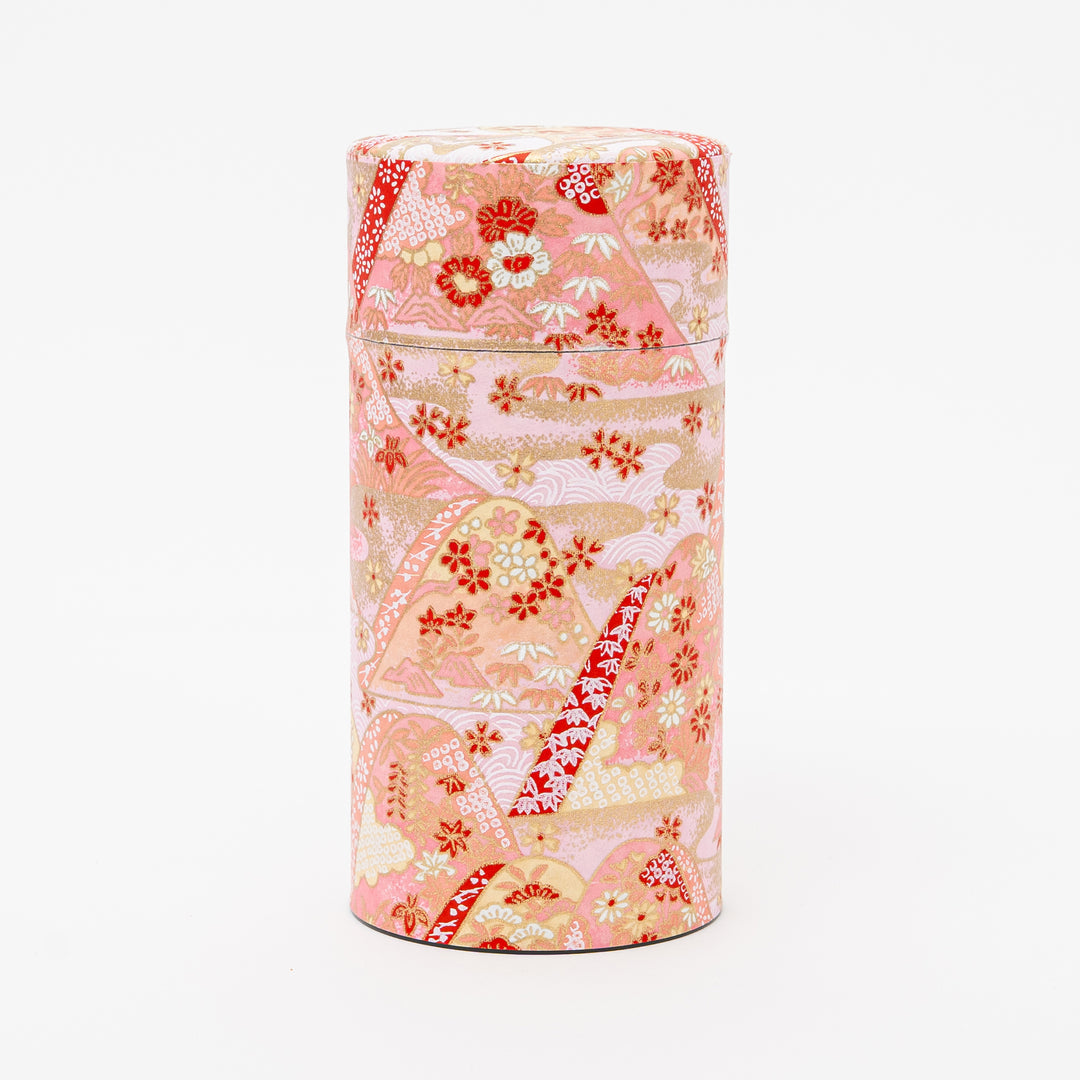 Japanese Washi Paper tea Tin 200g - 20 Patterns Tea Canister
