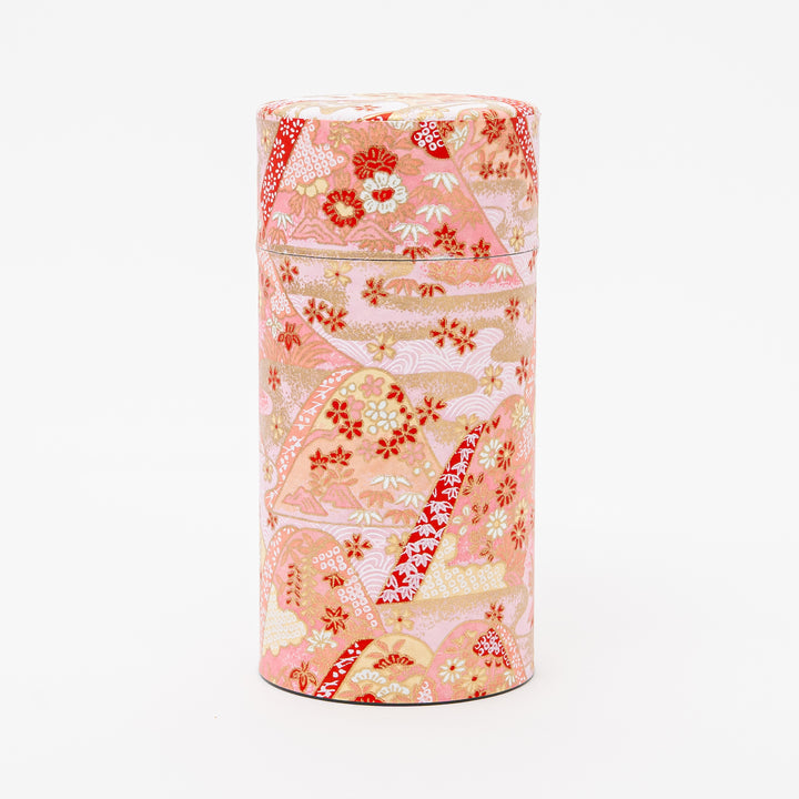 Japanese Washi Paper tea Tin 200g - 20 Patterns Tea Canister