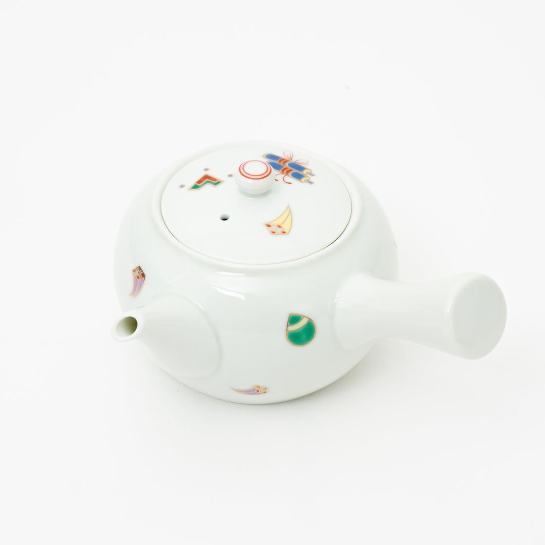 Arita White Porcelain Kyusu Teapot Gift Set