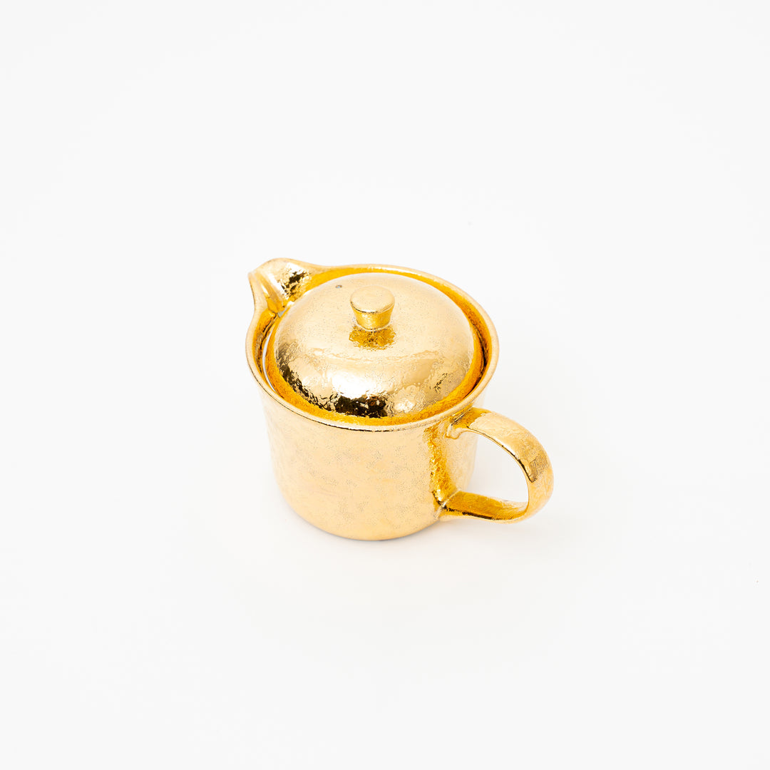 Handmade Arita Gold Glazed Teapot Gift Set