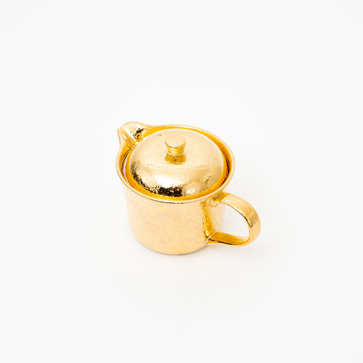 Handmade Arita Gold Glazed Teapot Gift Set