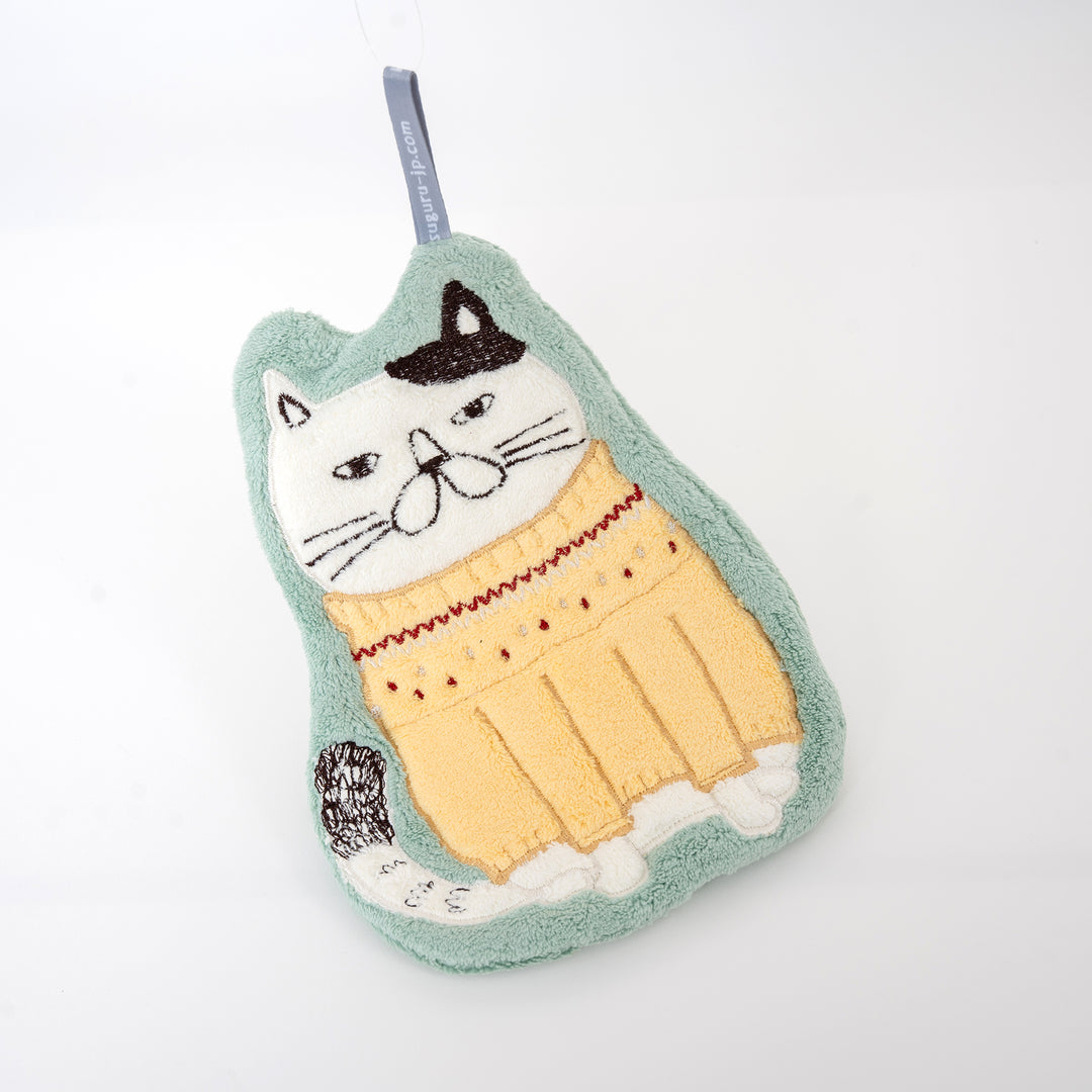 Plush Character Hand Towel with Hanging Loop