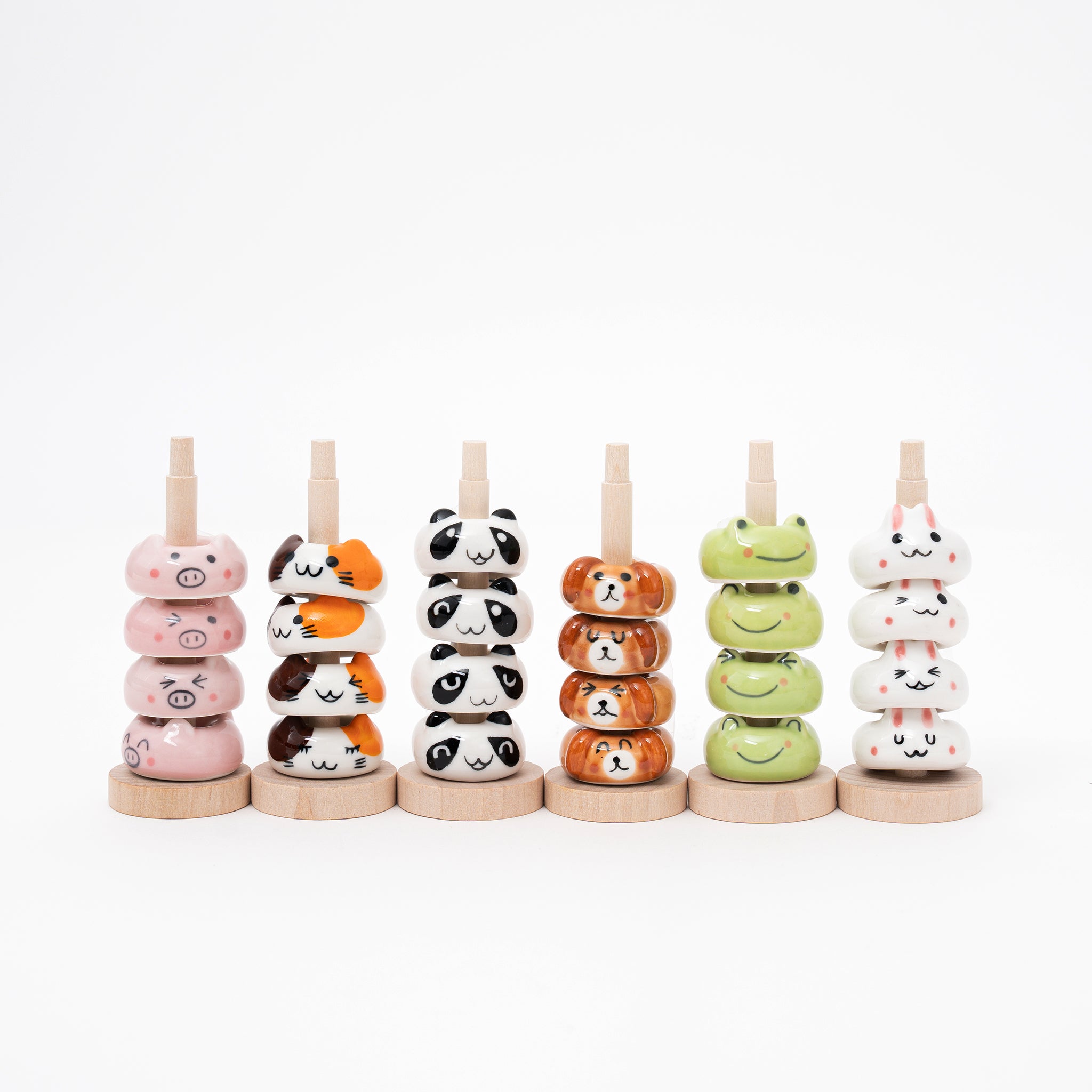 Cute Animal Chopstick Rest Set | Japanese Ceramic Holders – Great