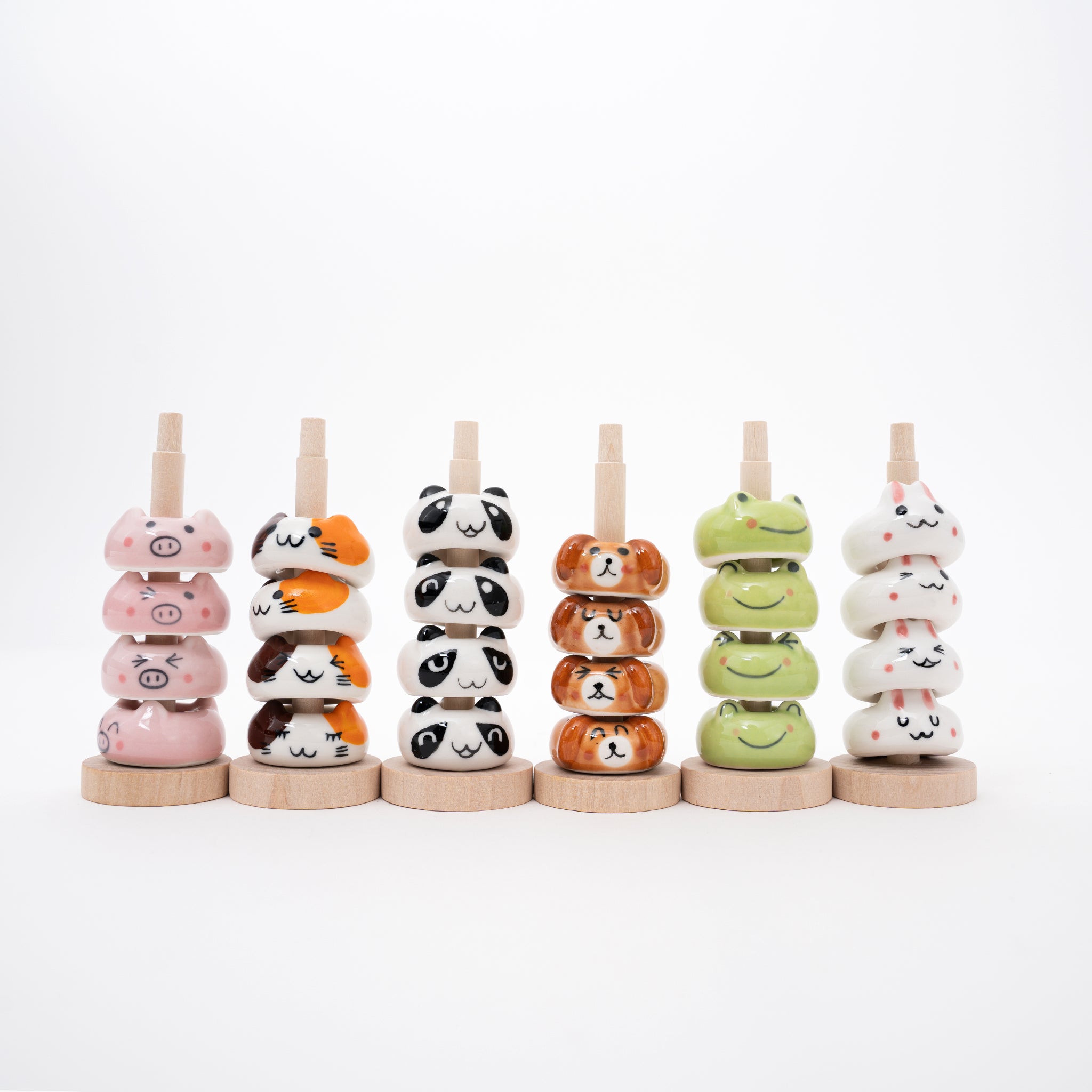Cute Animal Chopstick Rest Set | Japanese Ceramic Holders – Great
