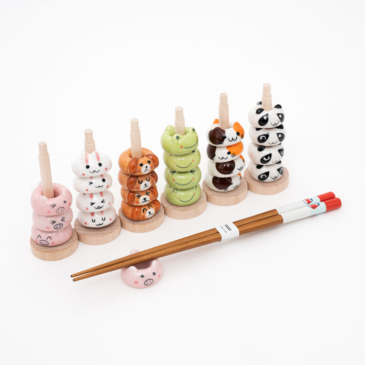 Cute Animal Chopstick Holder Set (4Pcs)