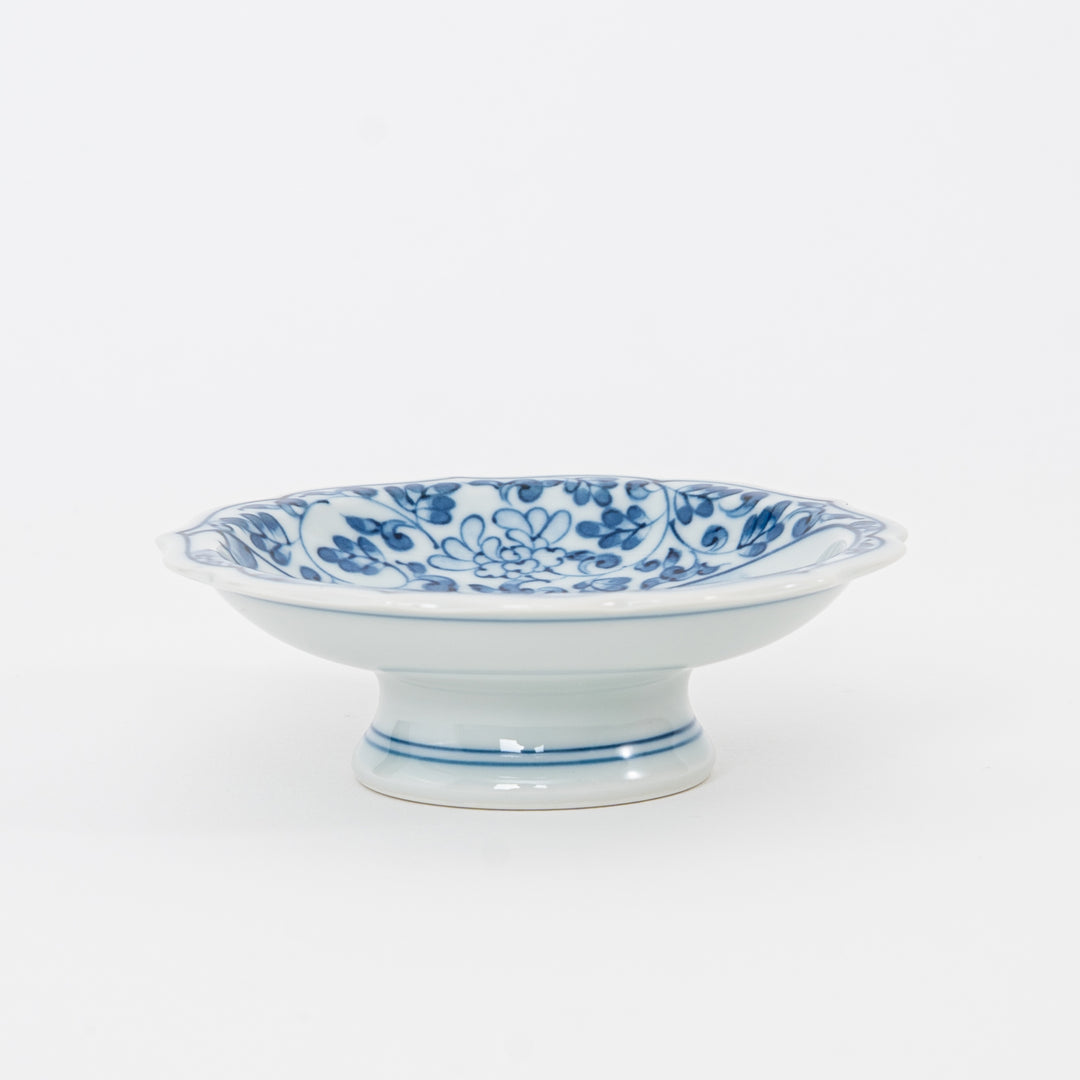 Hyakusan Zu Landscape Footed Dish – Hasami Ware