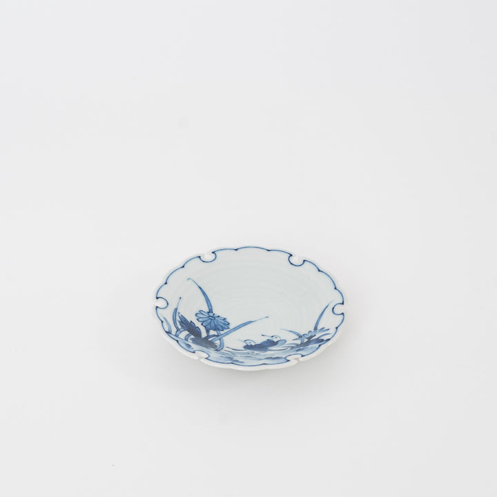 Floral & Bird Motif Small Dish – Hasami Ware