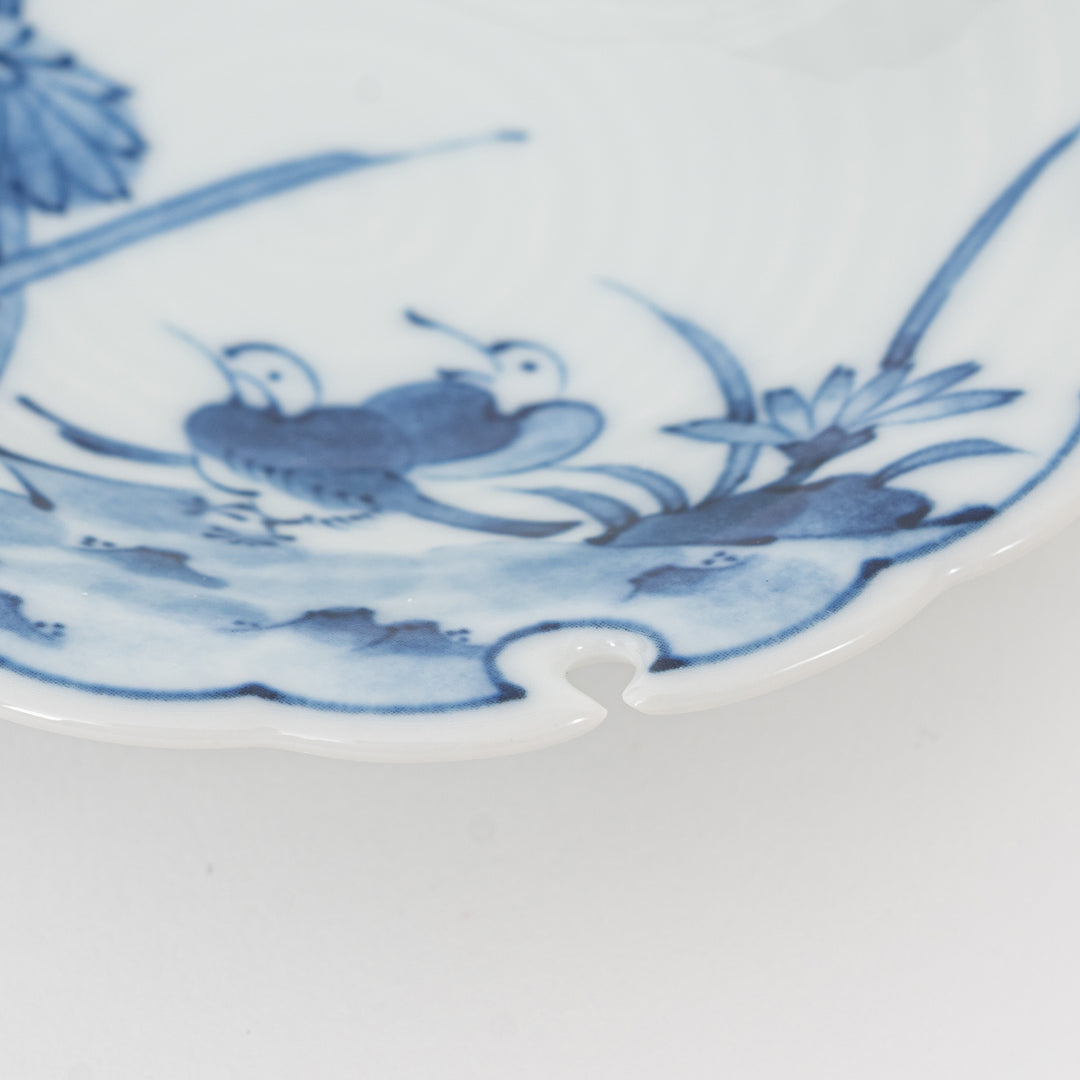 Floral & Bird Motif Small Dish – Hasami Ware