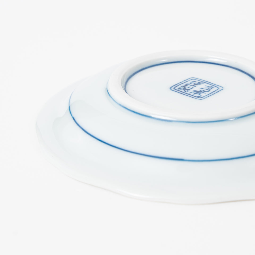 Scalloped Mamezara Small Plate – Hasami Ware