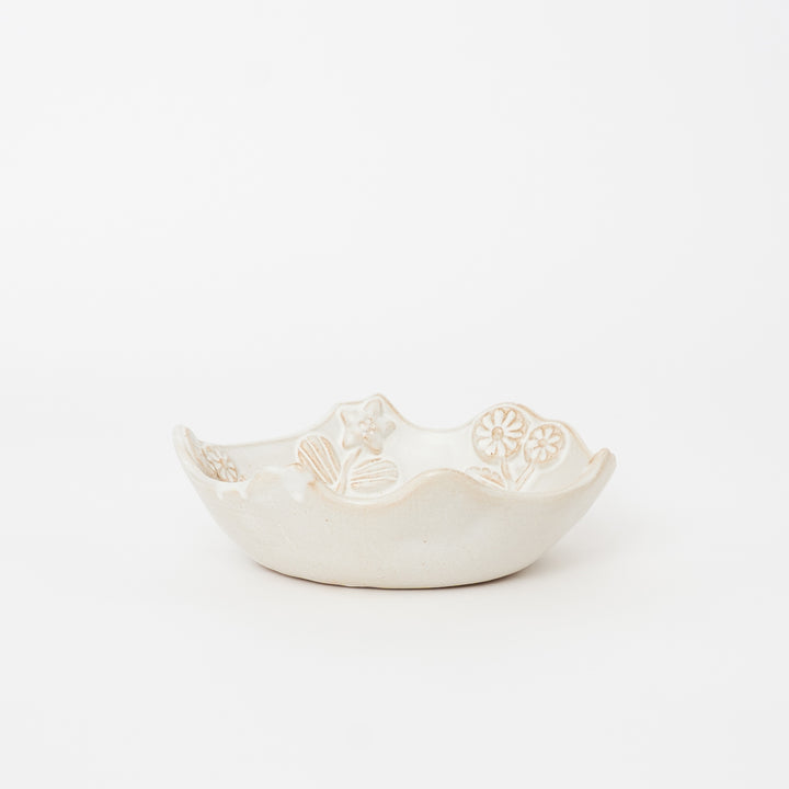 mashiko floral ceramic bowl made in japan