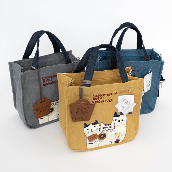 Nekomaruke Cat Canvas 3 Way Tote Bag