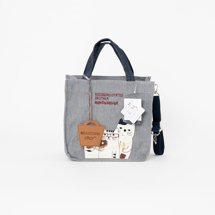 Nekomaruke Cat Canvas 3 Way Tote Bag