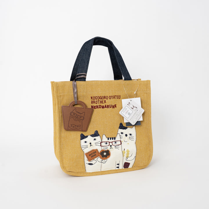 Nekomaruke Cat Canvas 3 Way Tote Bag