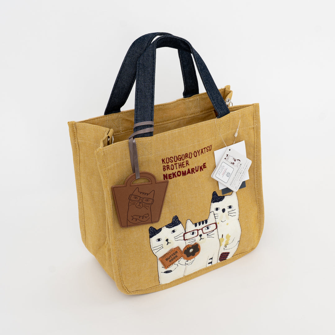 Nekomaruke Cat Canvas 3 Way Tote Bag