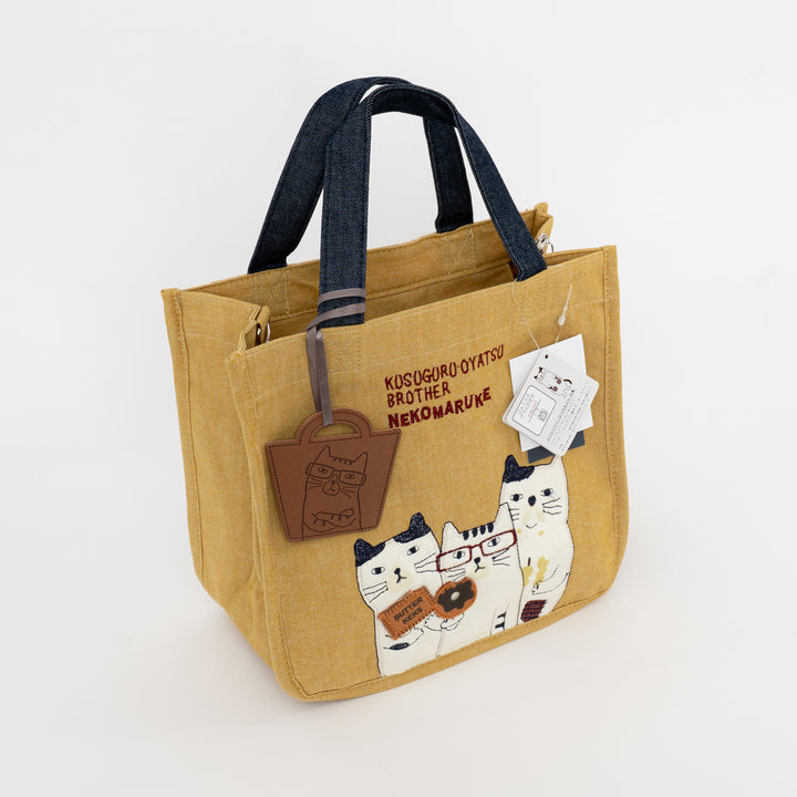Nekomaruke Cat Canvas 3 Way Tote Bag