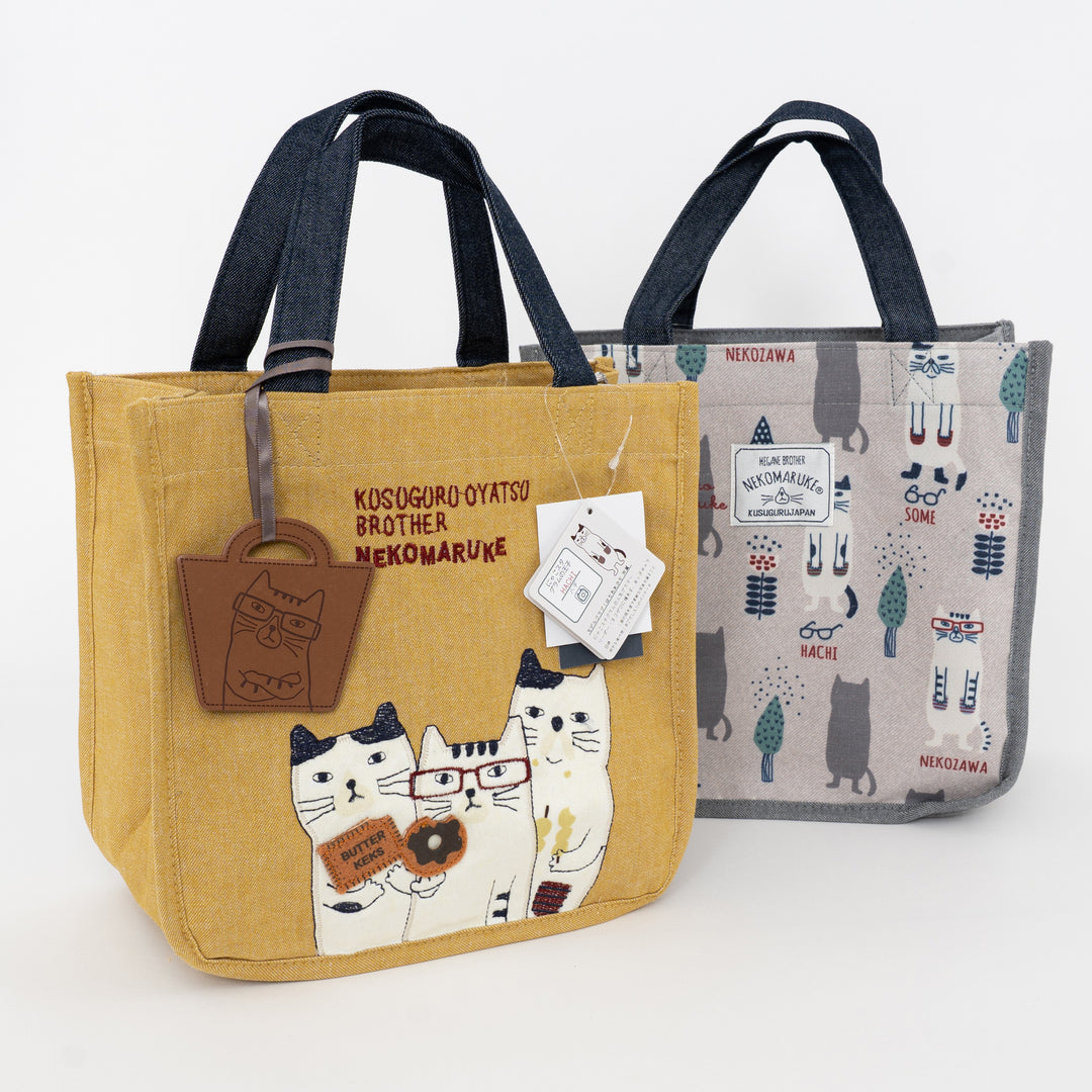 Nekomaruke Cat Canvas 3 Way Tote Bag