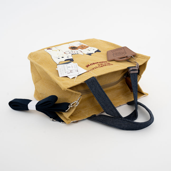 Nekomaruke Cat Canvas 3 Way Tote Bag