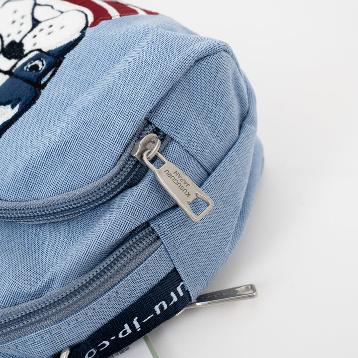Embroidered Cat & French Bulldog Mini Crossbody Bag