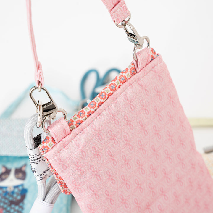 Kusuguru Japan Cat 3-Way Phone Pouch & Crossbody Bag