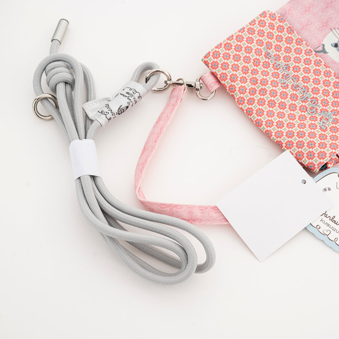 Kusuguru Japan Cat 3-Way Phone Pouch & Crossbody Bag