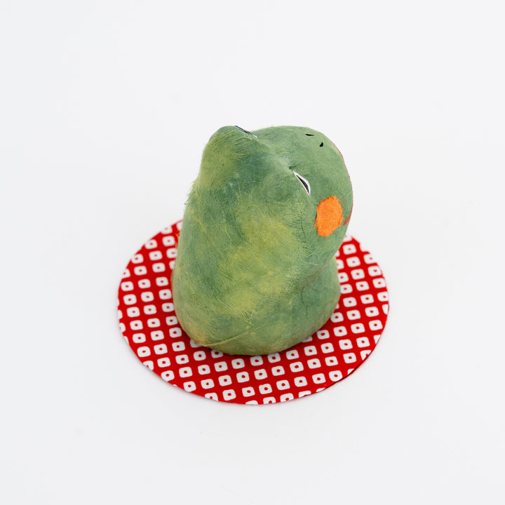 japanese lucky frog kaeru figurine small washi decor