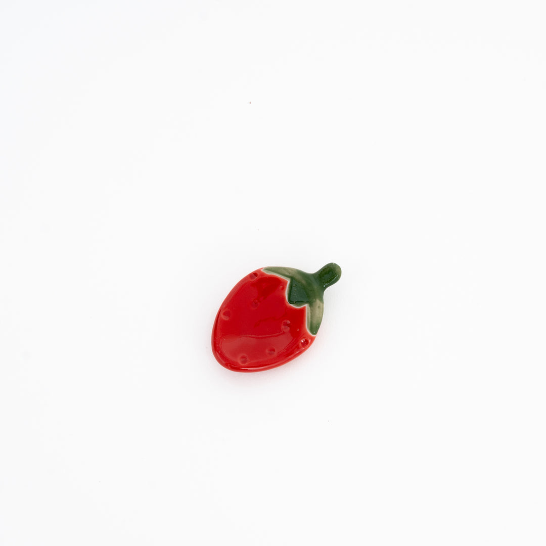 Japanese Strawberry Chopstick Rest – Mino Ware Porcelain