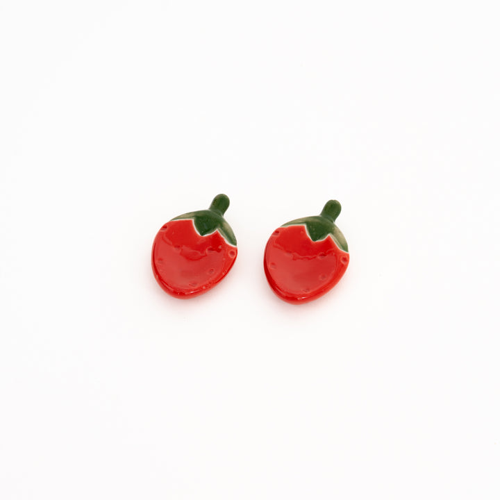 Japanese Strawberry Chopstick Rest – Mino Ware Porcelain