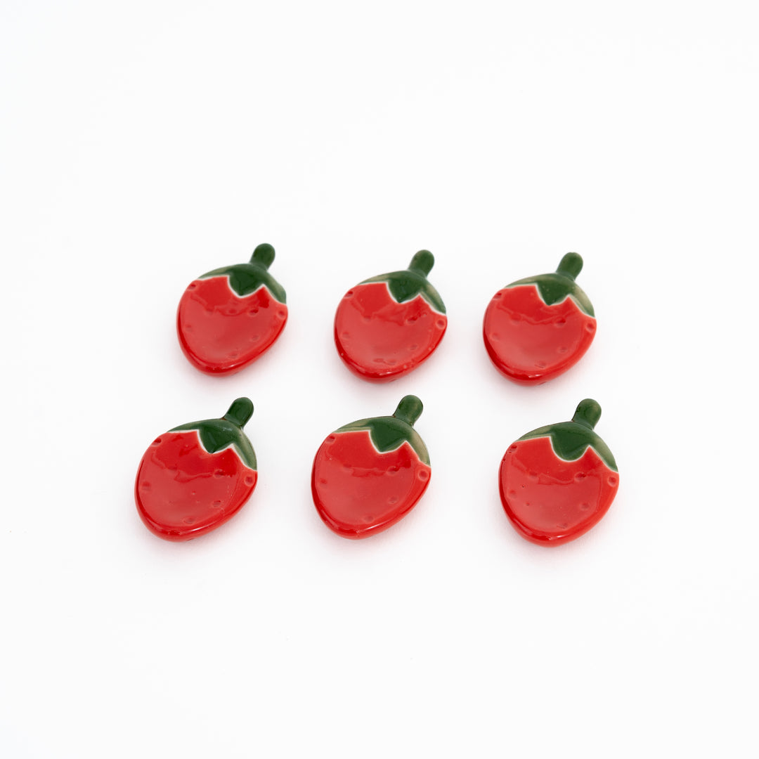 Japanese Strawberry Chopstick Rest – Mino Ware Porcelain