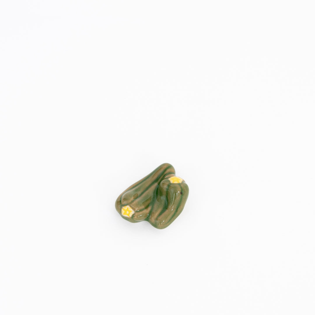 handmade Japanese porcelain chopstick rest vegetable design