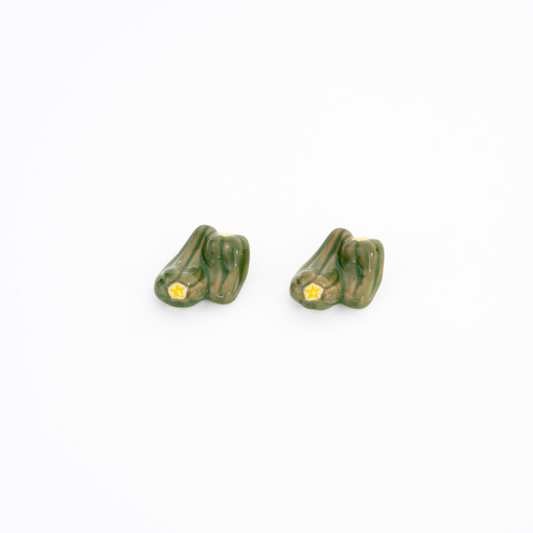Japanese Mino Ware Green Pepper Chopstick Rest – Handmade Porcelain Tableware