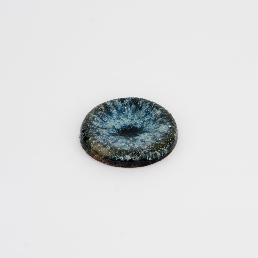 Shigaraki Blue Glaze Flat Plate – Omakase Presentation Dish