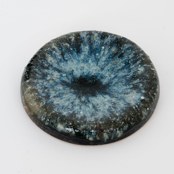 Shigaraki Blue Glaze Flat Plate – Omakase Presentation Dish