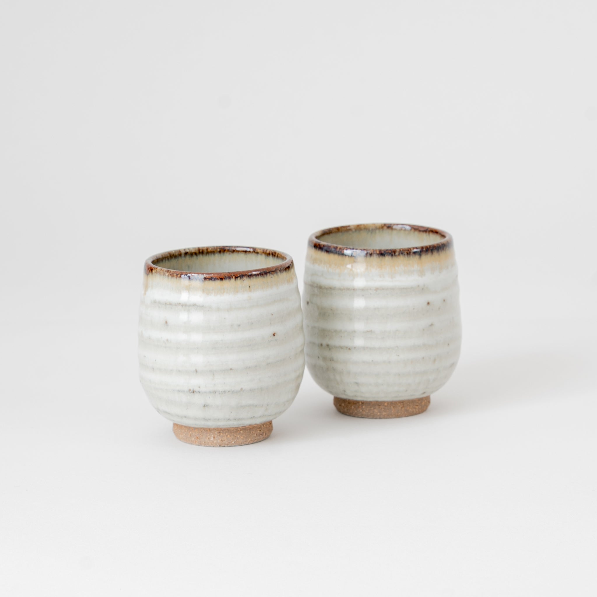 Handmade Shigaraki Ware Yunomi Cup – Hagi Iron Style Tea Cup from