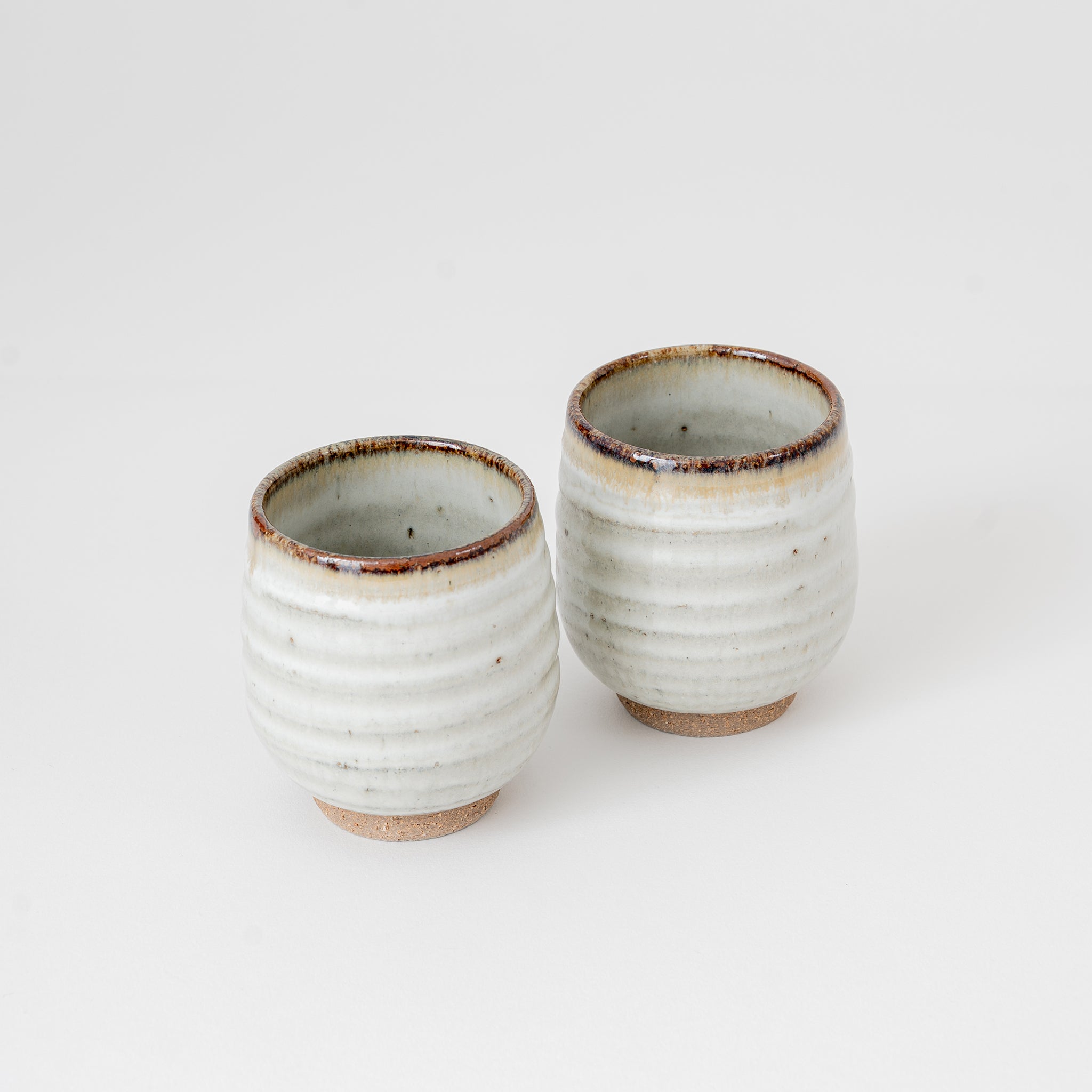 Handmade Shigaraki Ware Yunomi Cup – Hagi Iron Style Tea Cup from