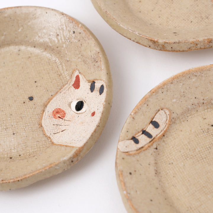 Handmade Cat Mini Dish – Round