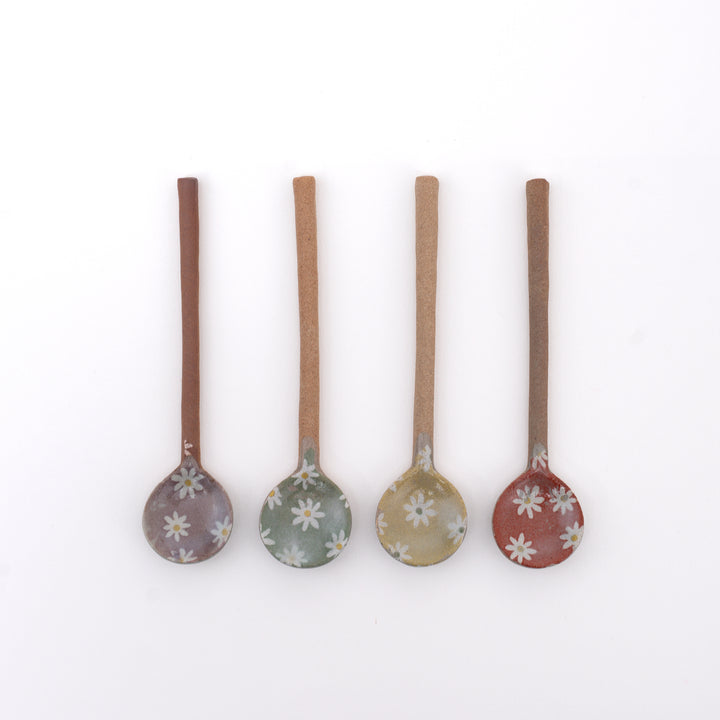 Handmade Daisy Ceramic Spoon – Made in Japan