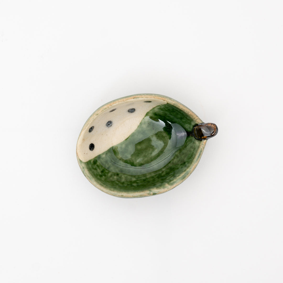 Handmade Oribe Small Kobachi Bowl with Handle